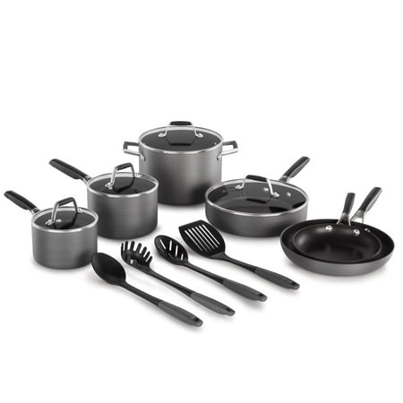 Select By Calphalon Hard-Anodized Nonstick Pots and Pans, 14-Piece Cookware Set