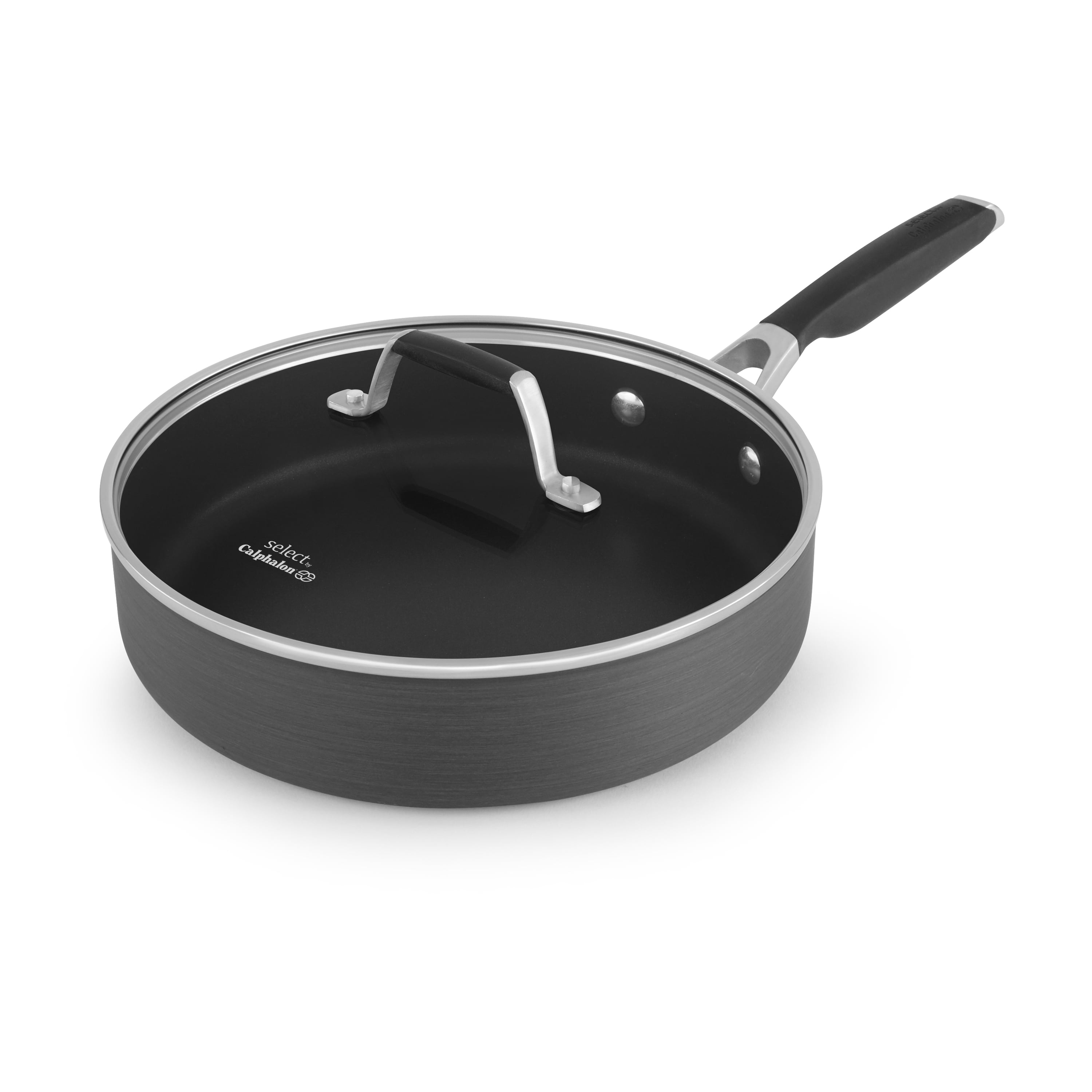 Select by Calphalon Hard-anodized Nonstick 3-Quart Saute Pan with Cover 