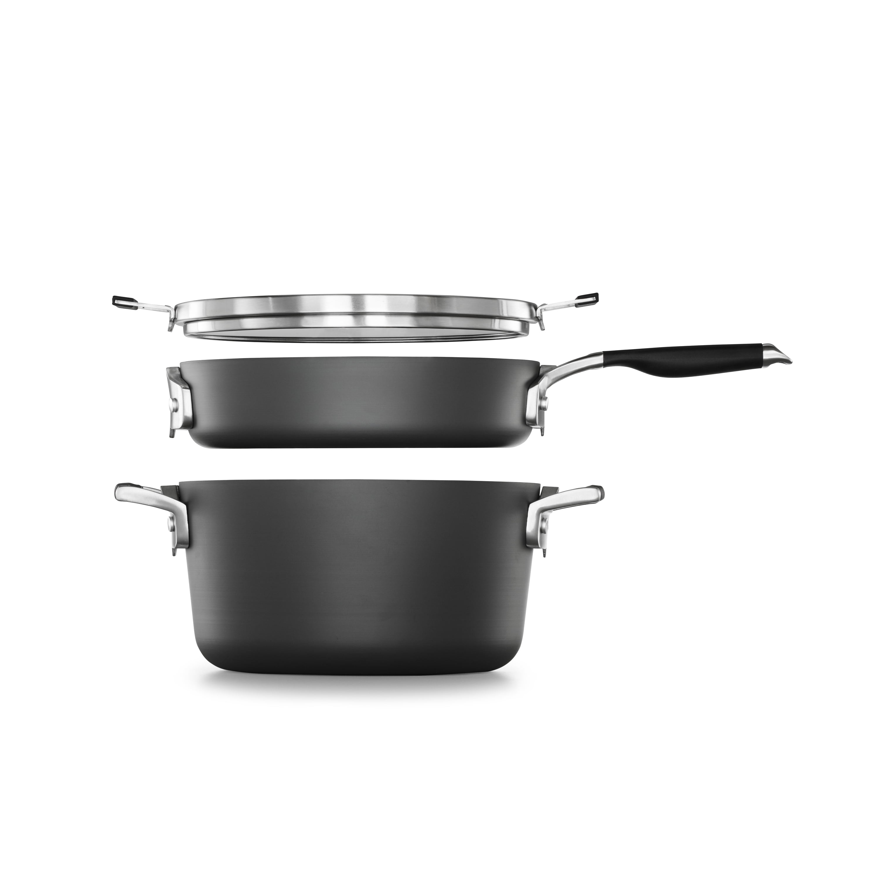 Select by Calphalon Space Saving Hard Anodized Nonstick 5 Piece Pasta Cookware  Set 