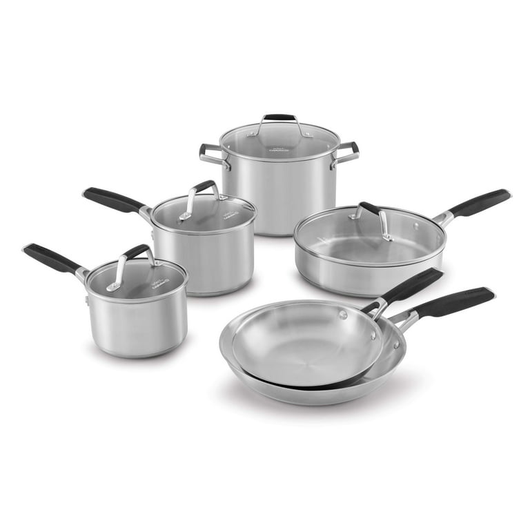 Select by Calphalon Stainless Steel 10 Piece Cookware Set 