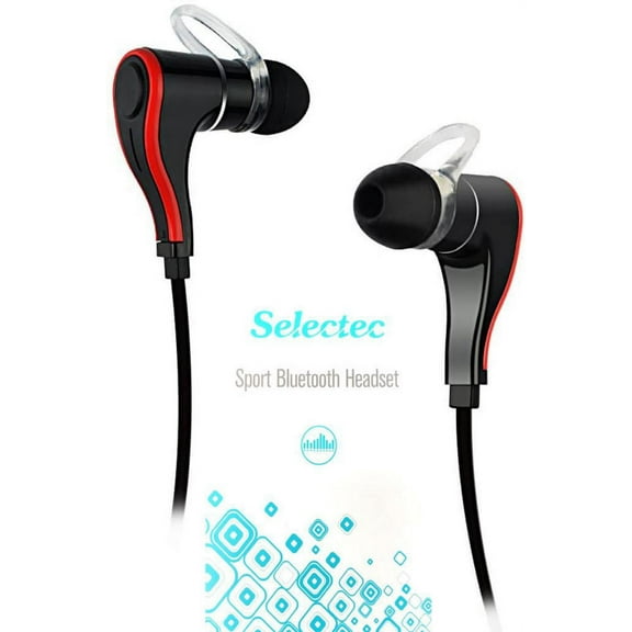 Selectec Bluetooth Headphones 4.1 Running Exercise Bike Wireless Earbuds SB35_R