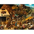 thumbnail image 1 of Selected Artworks PDX3AA2720SMALL The Dutch Proverbs Poster Print by Pieter Bruegel The Elder, 11 x 14 - Small, 1 of 1