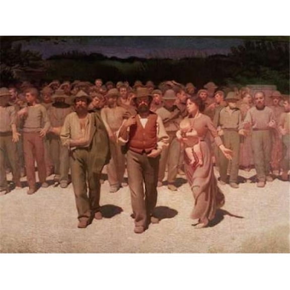 Selected Artworks PDX3PV614LARGE Il Quarto Stato Poster Print by Giuseppe Pellizza Da Volpedo, 22 x 28 - Large