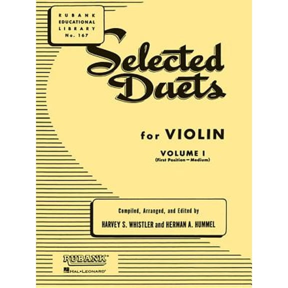 Pre-Owned Selected Duets for Violin - Volume 1: Medium First Position (Paperback 9781540001740) by Herman Hummel, Harvey S Whistler