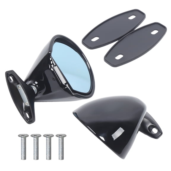 Selected Materials 1 Pair Vintage Classic Universal Car Racing Door Side Rearview Wing Mirrors Universal