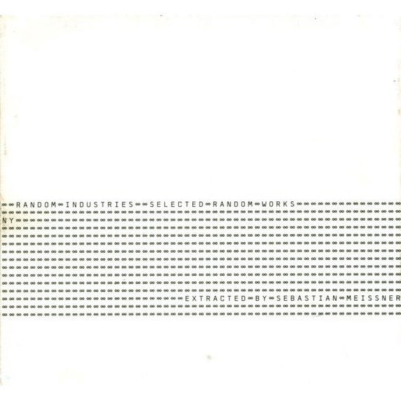 Selected Random Works (CD) by Random Industries