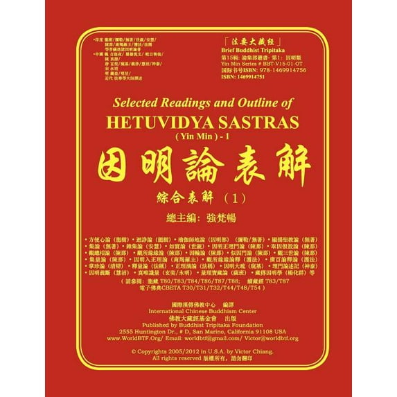 Selected Readings and Outline of Hetuvidya Sastras (Yin Min)-1: Outline of Buddhist Logic-1