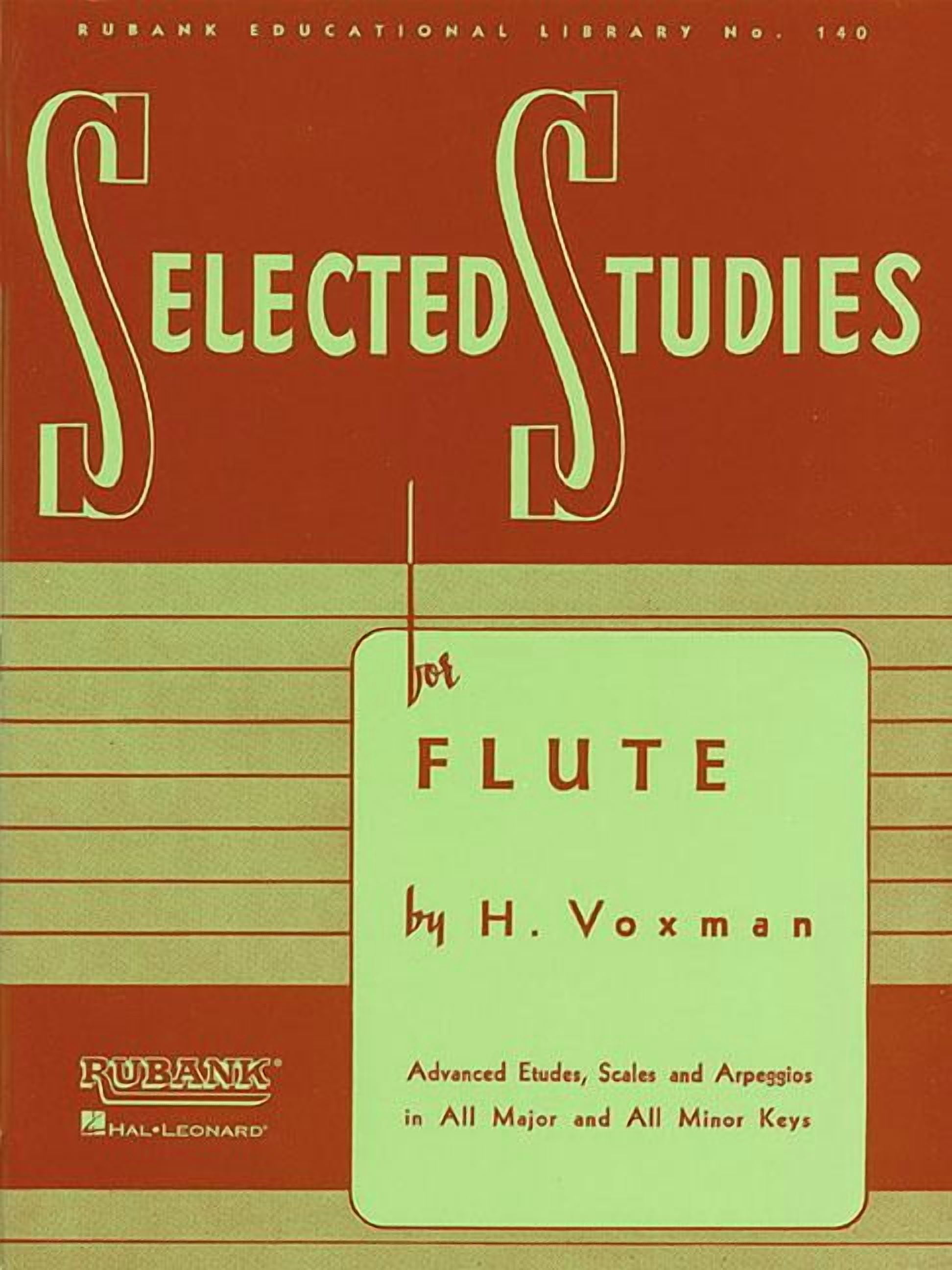Selected Studies: Flute Method (Paperback) by Himie Voxman - Walmart.com