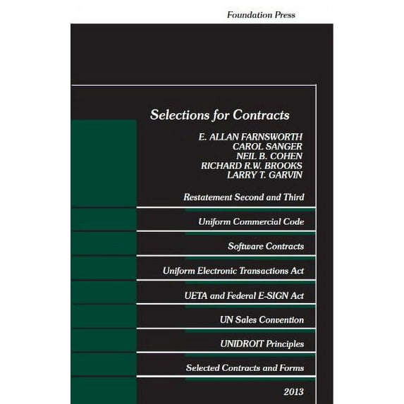 Pre-Owned Selections for Contracts (Selected Statutes)