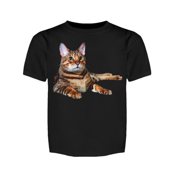 Selective Focus On Bengal Cat Tee Girl's -Image by Shutterstock