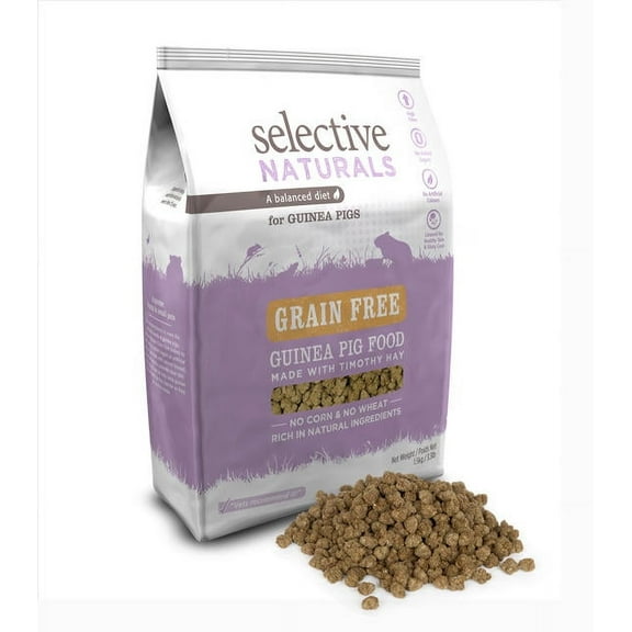 Selective Naturals Grain Free Guinea Pig Food Made With Timothy Hay 3.3-Pound