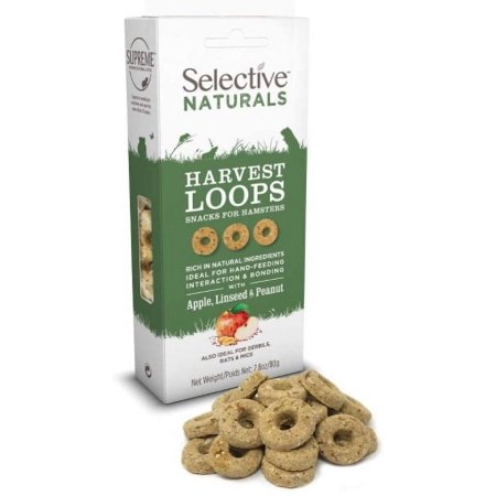 Selective Naturals Harvest Loops: Premium Hamster, Gerbil, Rat, and Mouse Treats for Optimal Health