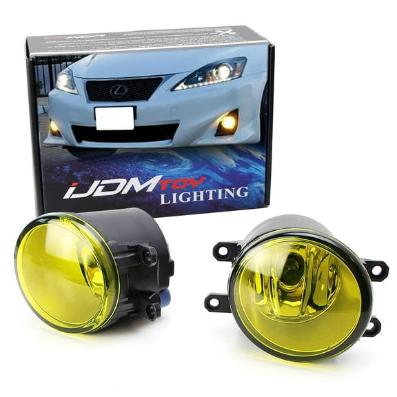 Selective Yellow Driver Passenger Sides Fog Light Lamps with H11 Halogen Bulbs For Lexus is GS ES CT LX RX Toyota Camry Highlander Corolla Prius Scion tC, etc