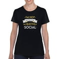 thumbnail image 1 of Selectively Social. T-Shirt Women -Smartprints Designs, Female XX-Large, 1 of 4