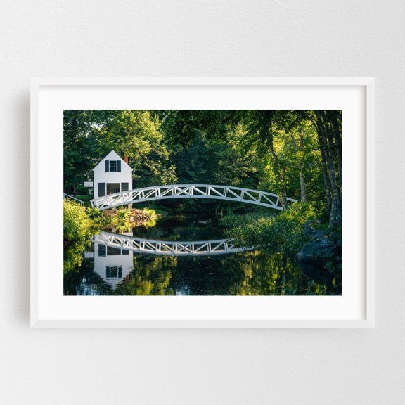 Selectmen's Building 02 - Maine Photography White Framed Wall Art Print 20 x 30 inches
