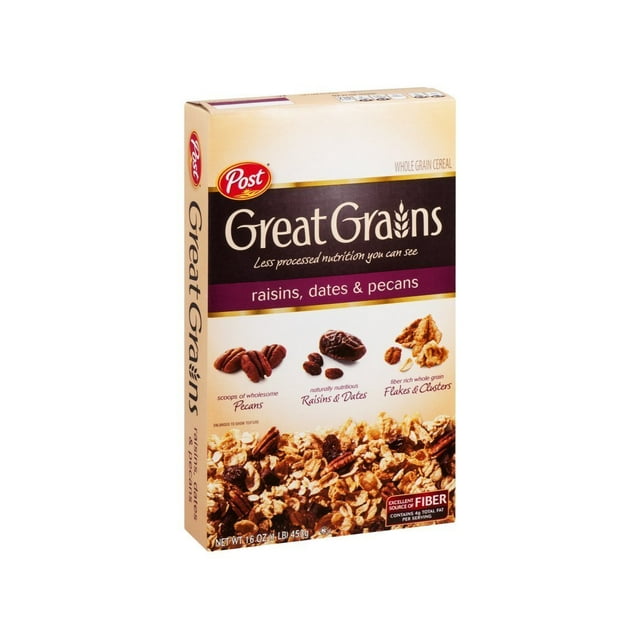 Selects Great Grains Raisins, Dates & Pecans Whole Grain Cereal 16 oz