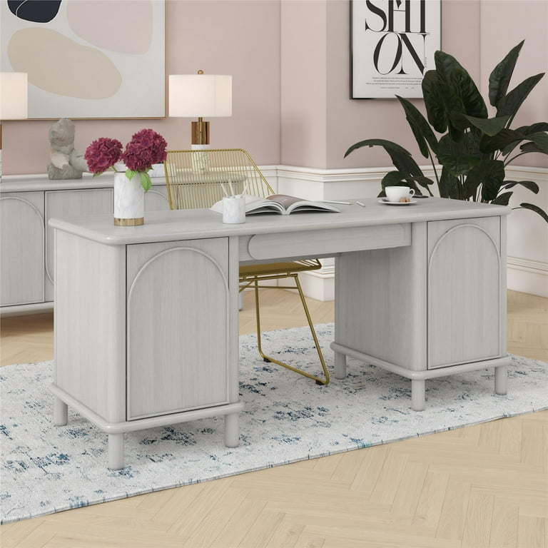 White desk pedestal deals