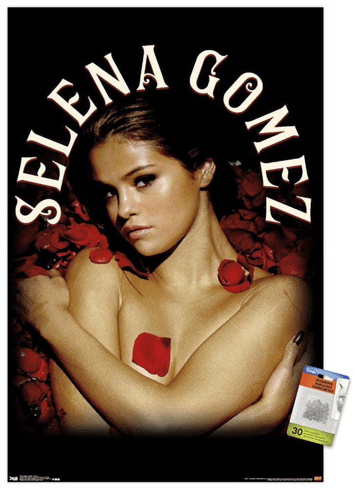 Selena Gomez - Roses Wall Poster with Push Pins, 22.375" x 34"