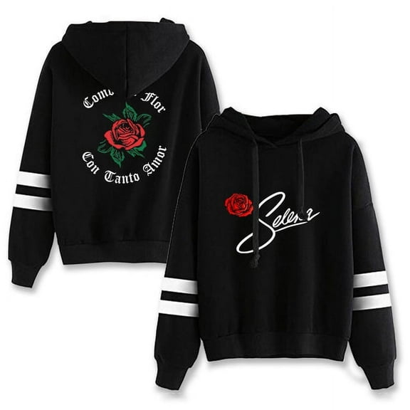 Selena Hoodie Fans Pullover Hooded non bag bar long sleeve Streetwear Casual Quintanilla Sweatshirt Women Men Tops