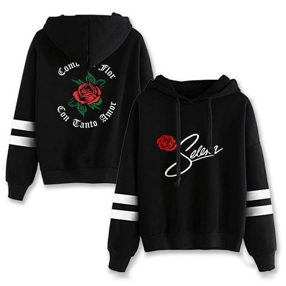 Selena Hoodie Fans Pullover Hooded non bag bar long sleeve Streetwear Casual Quintanilla Sweatshirt Women Men Tops