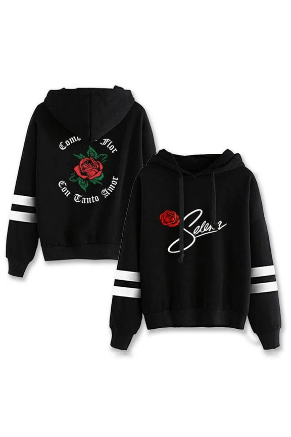 Selena Hoodie Fans Pullover Hooded non bag bar long sleeve Streetwear Casual Quintanilla Sweatshirt Women Men Tops