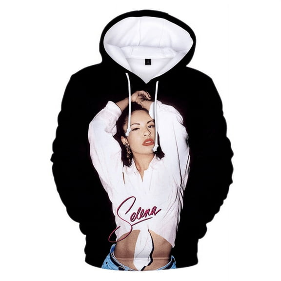 Selena Hoodie Men Women Sweatshirt Fashion Print Quintanilla Hooded Streetwear Oversized Pullover