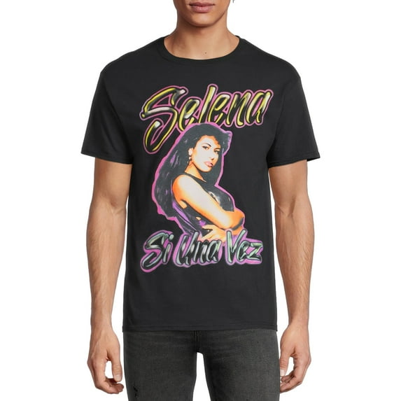 Selena Men's & Big Men's Airbrush Short Sleeve Graphic Tee