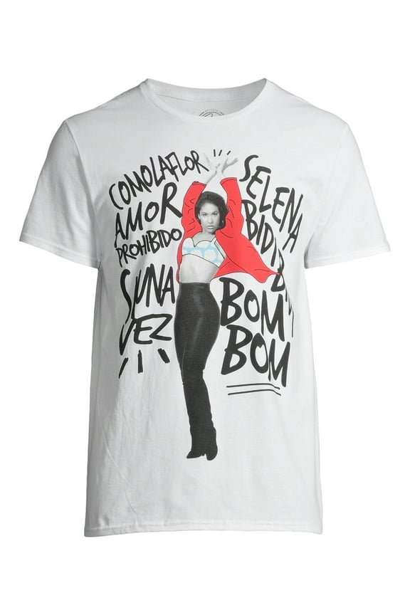 Men's Short-Sleeve Dancing Graphic T-Shirt (White, 2XL, XXL)