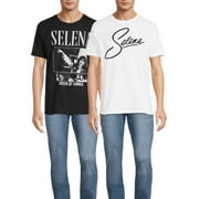 Selena Queen of Cumbia & Signature Men's and Big Men's Graphic Tee Shirts, 2-Pack