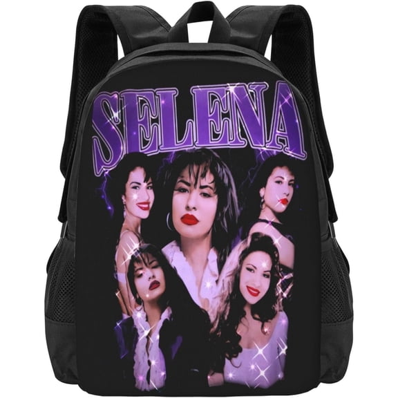Selena Quintanilla Backpack Lightweight Unisex Basic Daypack Bookbag Laptop Satchel Rucksack For Travel School Office Daily