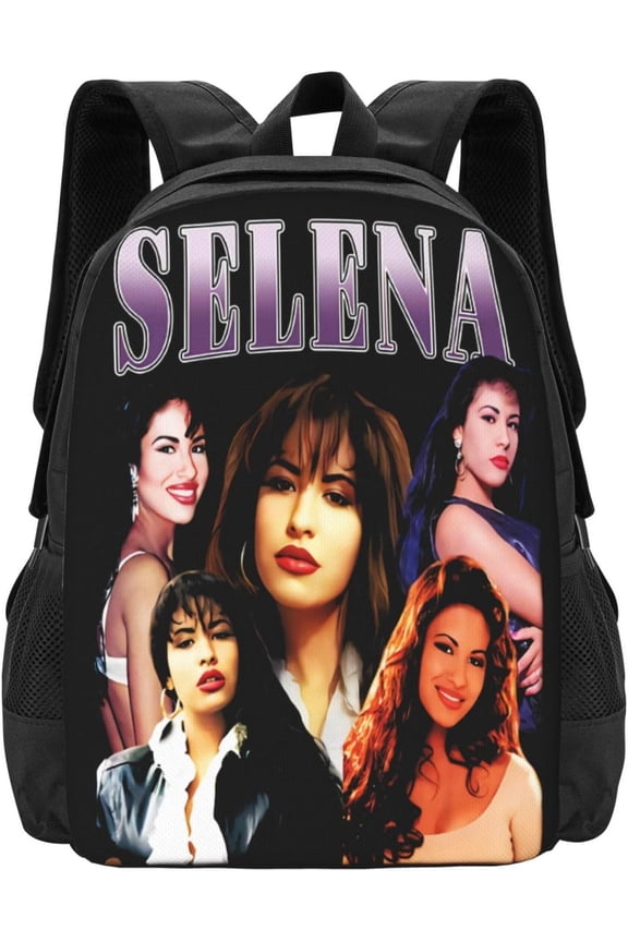 Selena Quintanilla Backpack Lightweight Unisex Basic Daypack Bookbag Laptop Satchel Rucksack For Travel School Office Daily