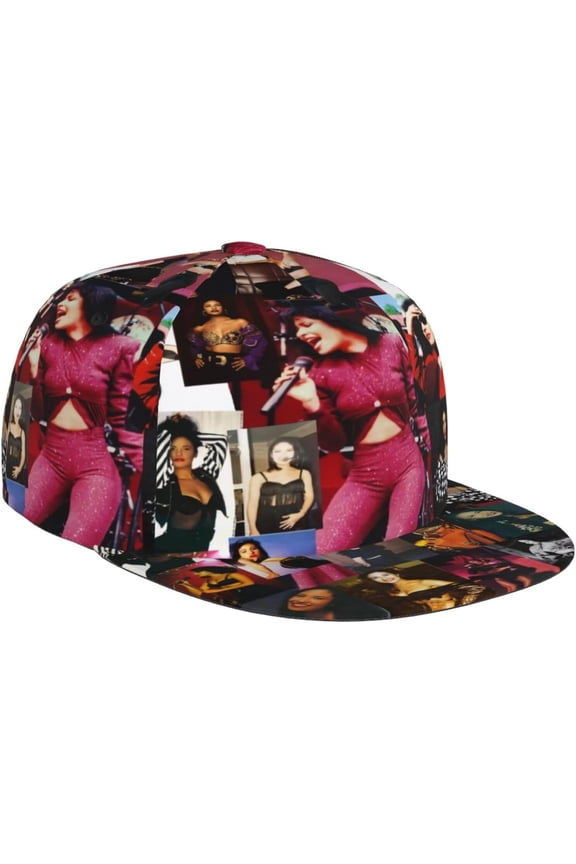 Quintanilla Baseball Cap Snapback Flat Bill Brim Hip Hop Hat Ball Caps Adjustable Dad Hat Trucker Hats for Men Women Black
