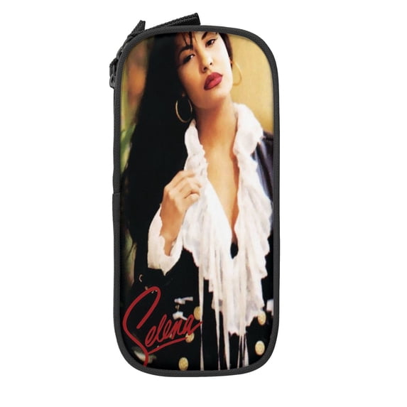 Selena Quintanilla Big Capacity Pencil Case, Large Storage Pencil Pouch Pen Case Bag with Zipper, Pencil Case for Office Supplies