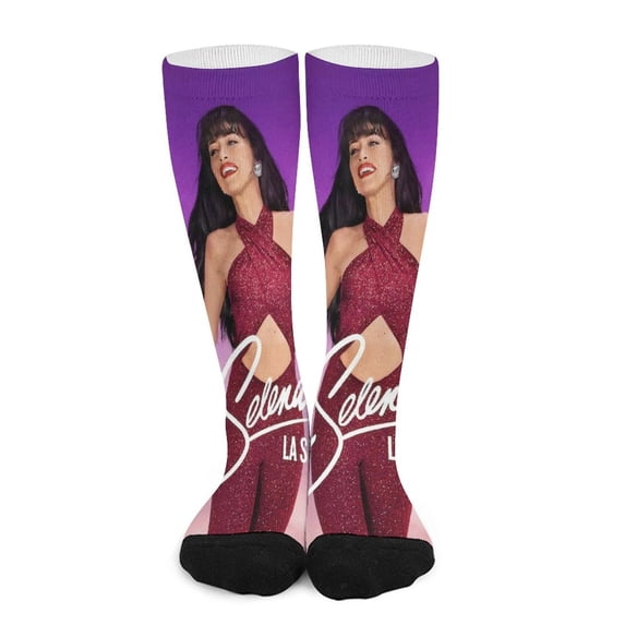Selena Quintanilla Compression Socks For Women And Men Support Knee High Socks For Running Hiking Athletic Nursing