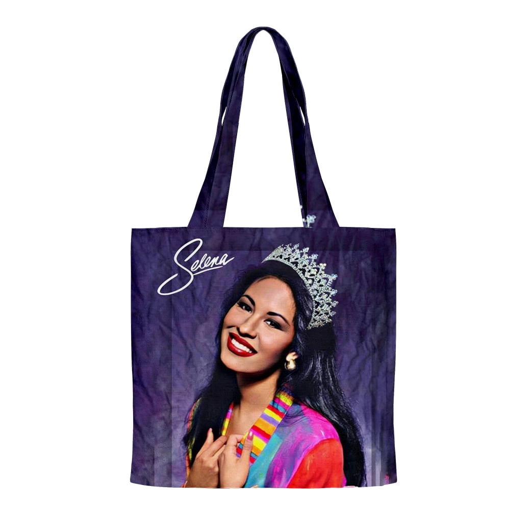 Selena Quintanilla Handbags Cloth Canvas Tote Bag Print Reusable