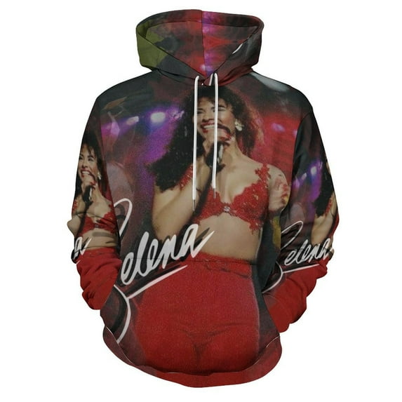 Selena Quintanilla Hoodie 3D Print Pullover Hooded Long Sleeve Sweatshirts Tops Blouse with Pocket for Mens Womens