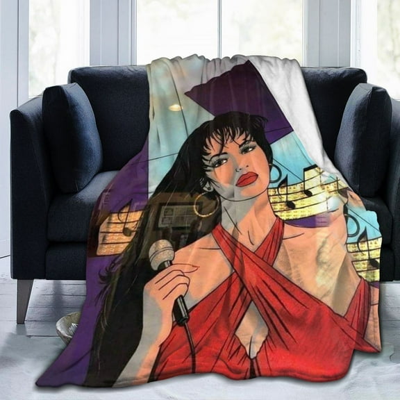 Selena Quintanilla Kids Adults Ultra-Soft Micro Fleece Blanket Throw All Season Fuzzy Lightweight Throw Blankets For Office Company Home Couch Bed Sofa 50"X40"