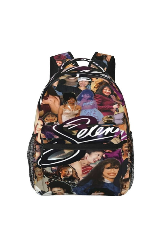Selena Quintanilla Laptop Backpacks Jackson Unisex Travel Lightweight Backpack Casual Shoulders Bag For women men Large 16.5 inch
