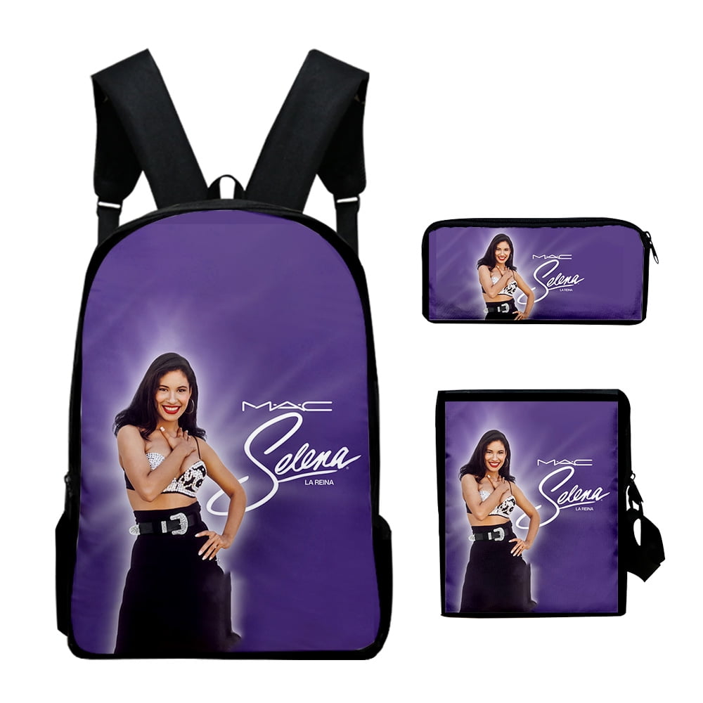 ★COURONNE★ Selena Rev Backpack 28_RXBBX25111BKX Selena Quintanilla Merch Backpack Rucksack Cosplay Zip Pack
