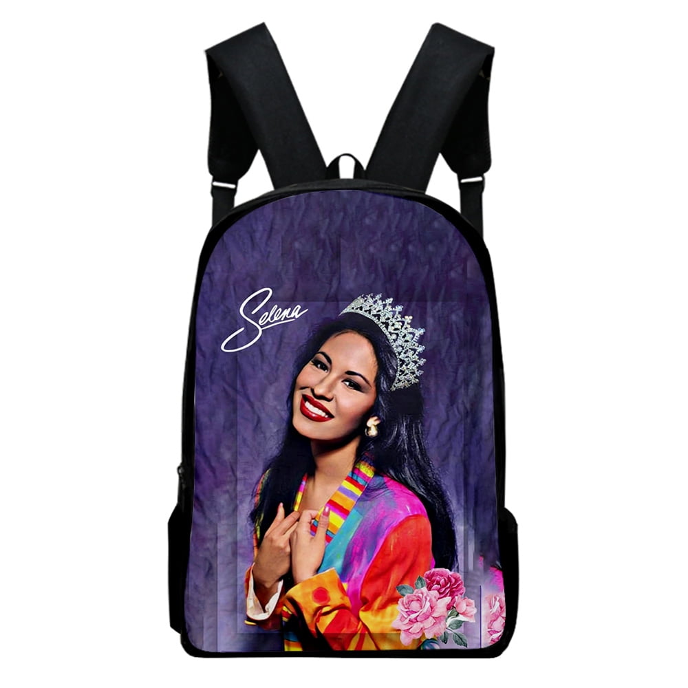 Selena Quintanilla Merch Oxford Cloth Shoulder Backpack Multi Zipper