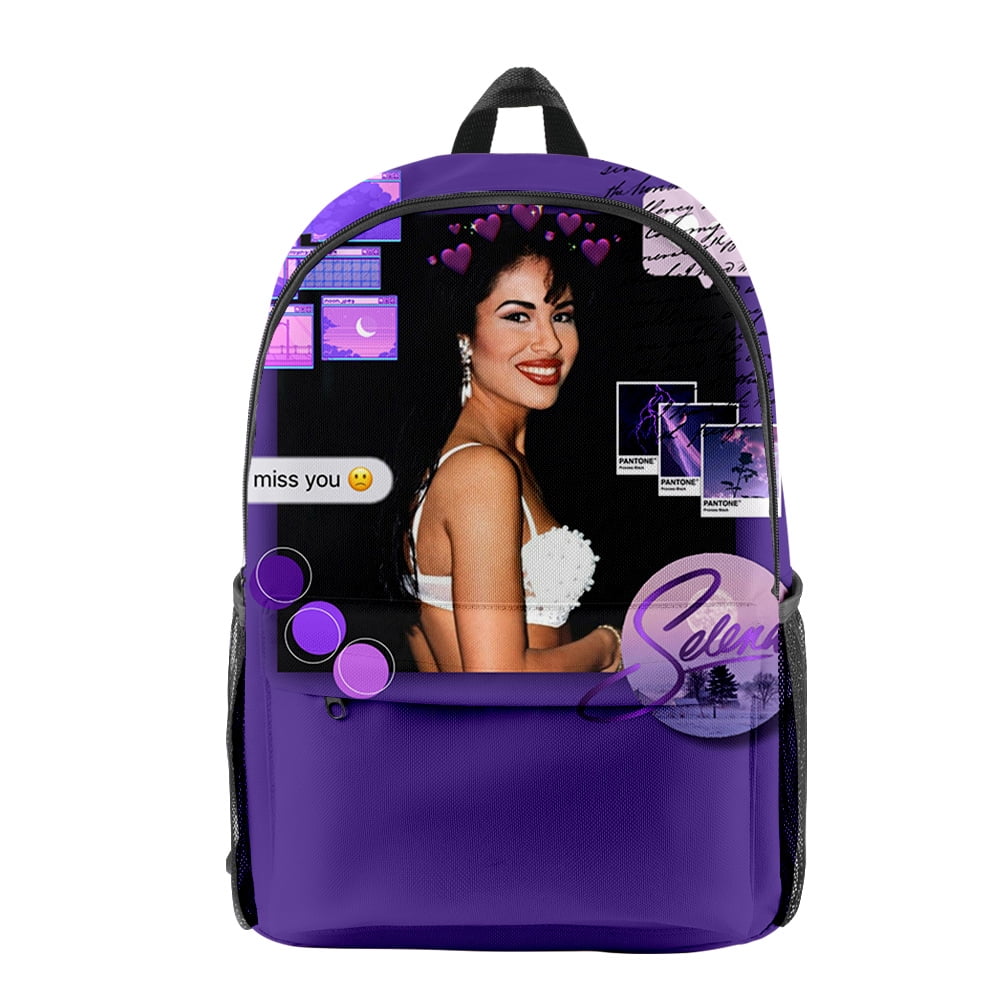 Selena Quintanilla Merch Oxford Cloth Shoulder Backpack Multi Zipper