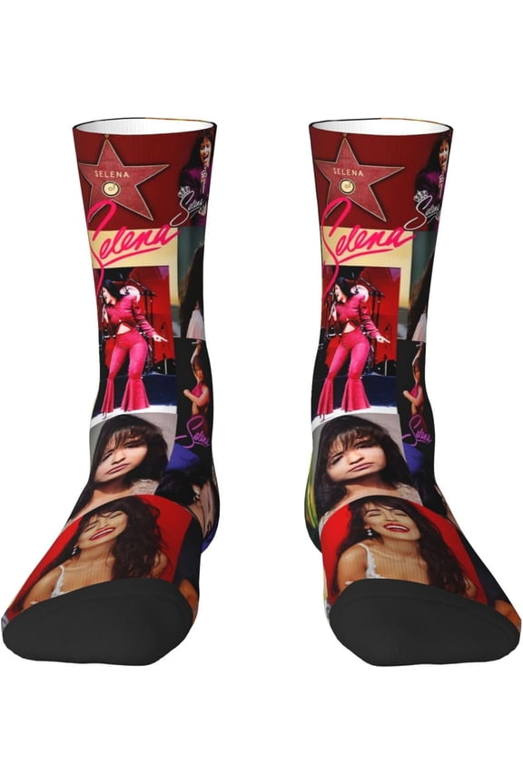 Quintanilla Socks Mid-Calf Athletic Socks Crew Socks Boot Socks Dress Socks Funny Novelty Cotton Socks Gifts for Women Men, White