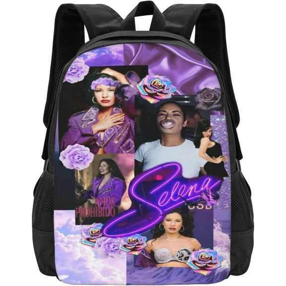 Selena Quintanilla Travel Laptop Backpack College School Computer Bag Black Casual Schoolbag Work Business Daypack Gift for Men Women College