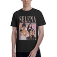 thumbnail image 1 of Selena Quintanilla Tshirt Men's Shirt T Shirts Unisex T-Shirt Cotton T Shirt Lightweight Short Sleeves Shirts for Men Women Adult Black Small, 1 of 4