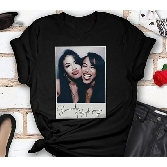 Selena Shirt Aaliyah Tshirt Selena Quintanilla Aaliyah Haughton BFF Sweater 90s Pop Star Tee Hip Hop Tshirt Tejano Queen Of Cumbia Shirt