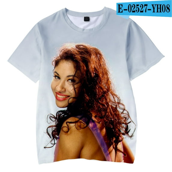 Selena T-shirt Summer Pullover Tees Women's Casual Style Tops Fashion Quintanilla Short Sleeve Crewneck Streetwear