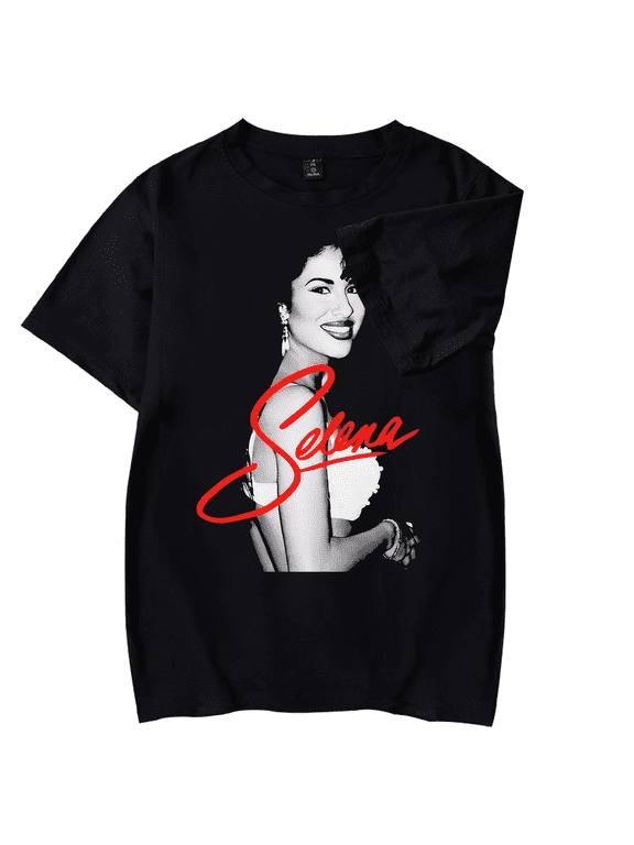 Selenas Merch Shirt Fashion Print Quintanillas Tshirt Summer Tees for Women Men