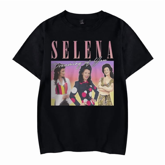 Selenas Shirt Fashion Print Quintanillas Tshirt Summer Short Sleeves For Women Men