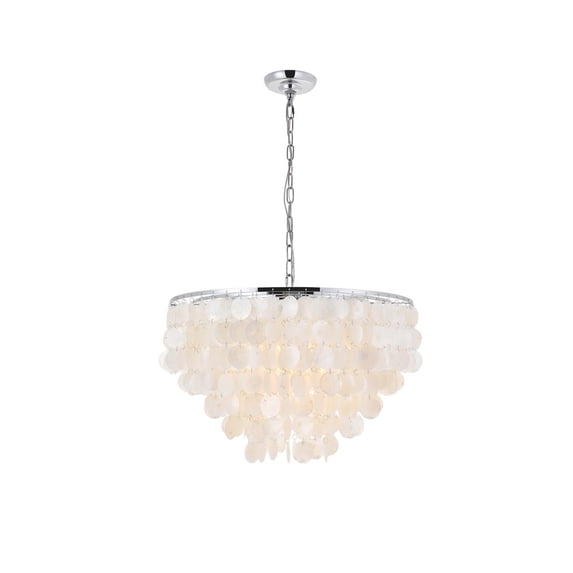 Selene 6 light Chrome Pendant
