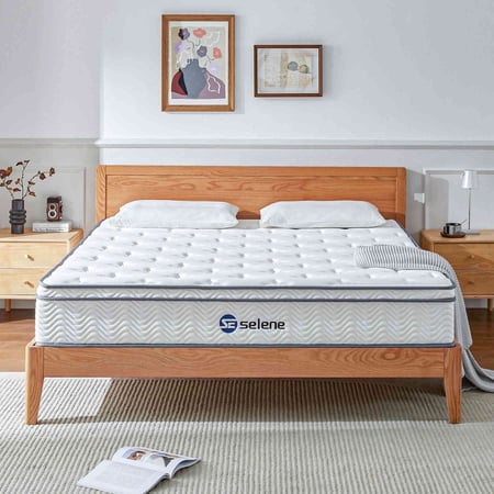 Selene Full Size Mattress, 12 Inch Memory Foam Mattress Full, Pocket Spring Mattress in a Box for Motion Isolation, Edge Support, Pressure Relief, CertiPUR-US price history and forecast - S&L Selene-White-12F